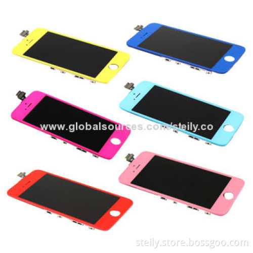 Factory Wholesale Color LCD Touchscreen Digitizer Assembly for iPhone 5, with More Than 10 Colors